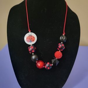 Lady bug necklace